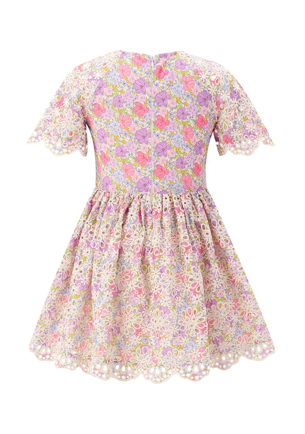 Charlotte Embroidered Mini Dress - Image 3