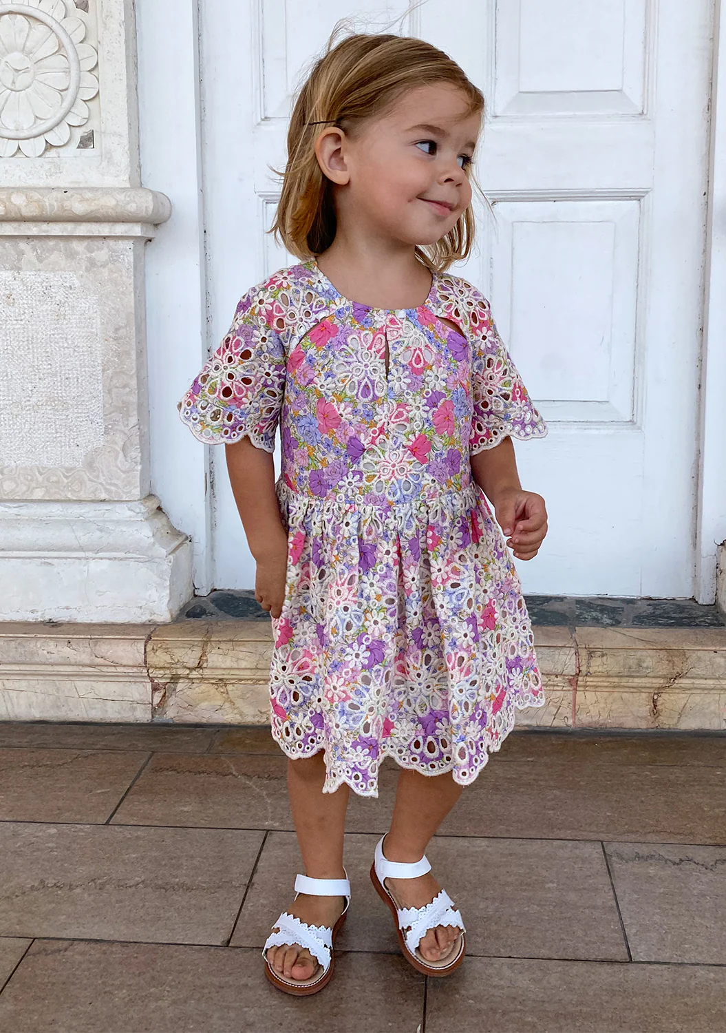 Charlotte Embroidered Mini Dress (Baby) - Image 12