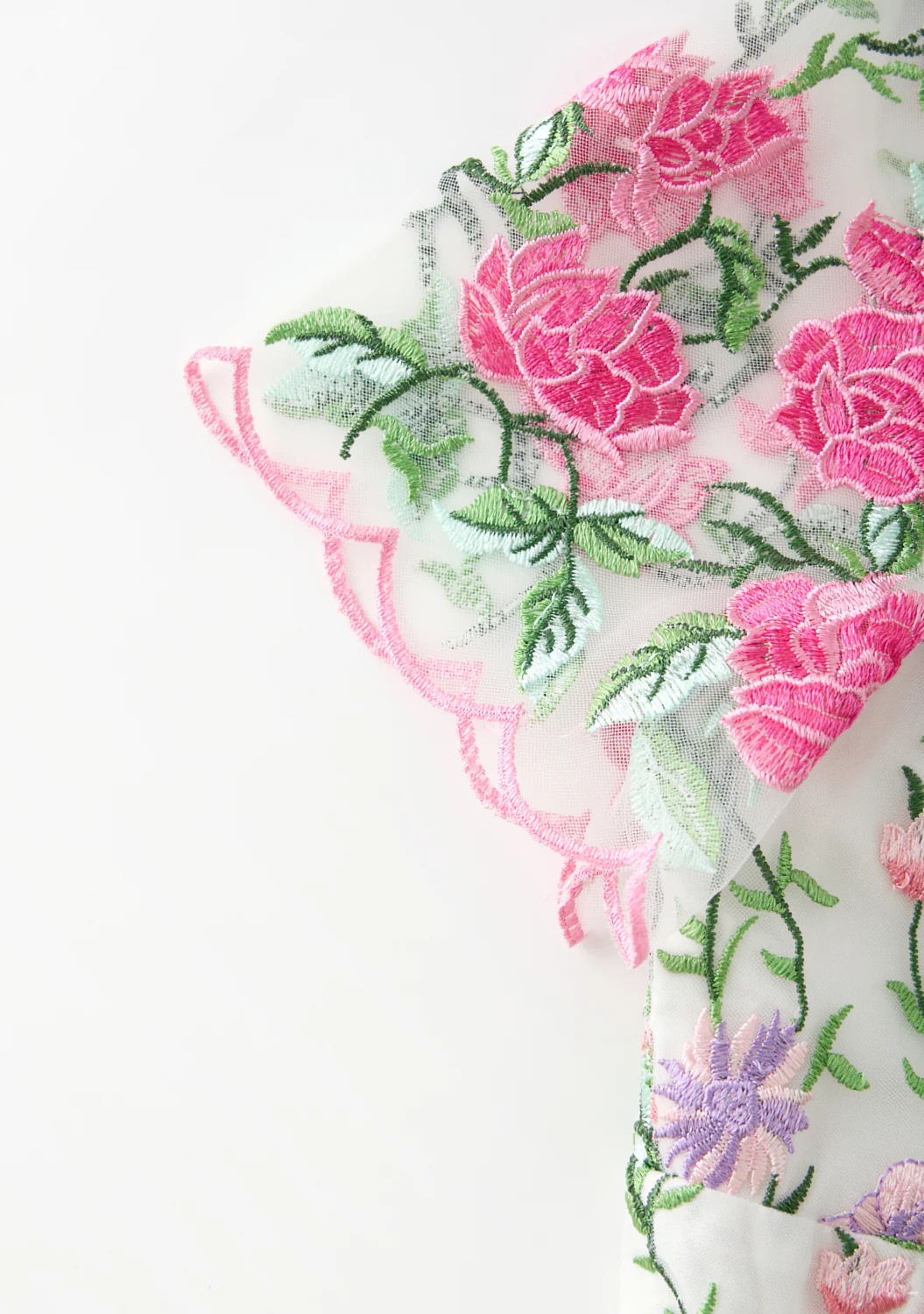 Clara Embroidered Mini Dress - Image 5