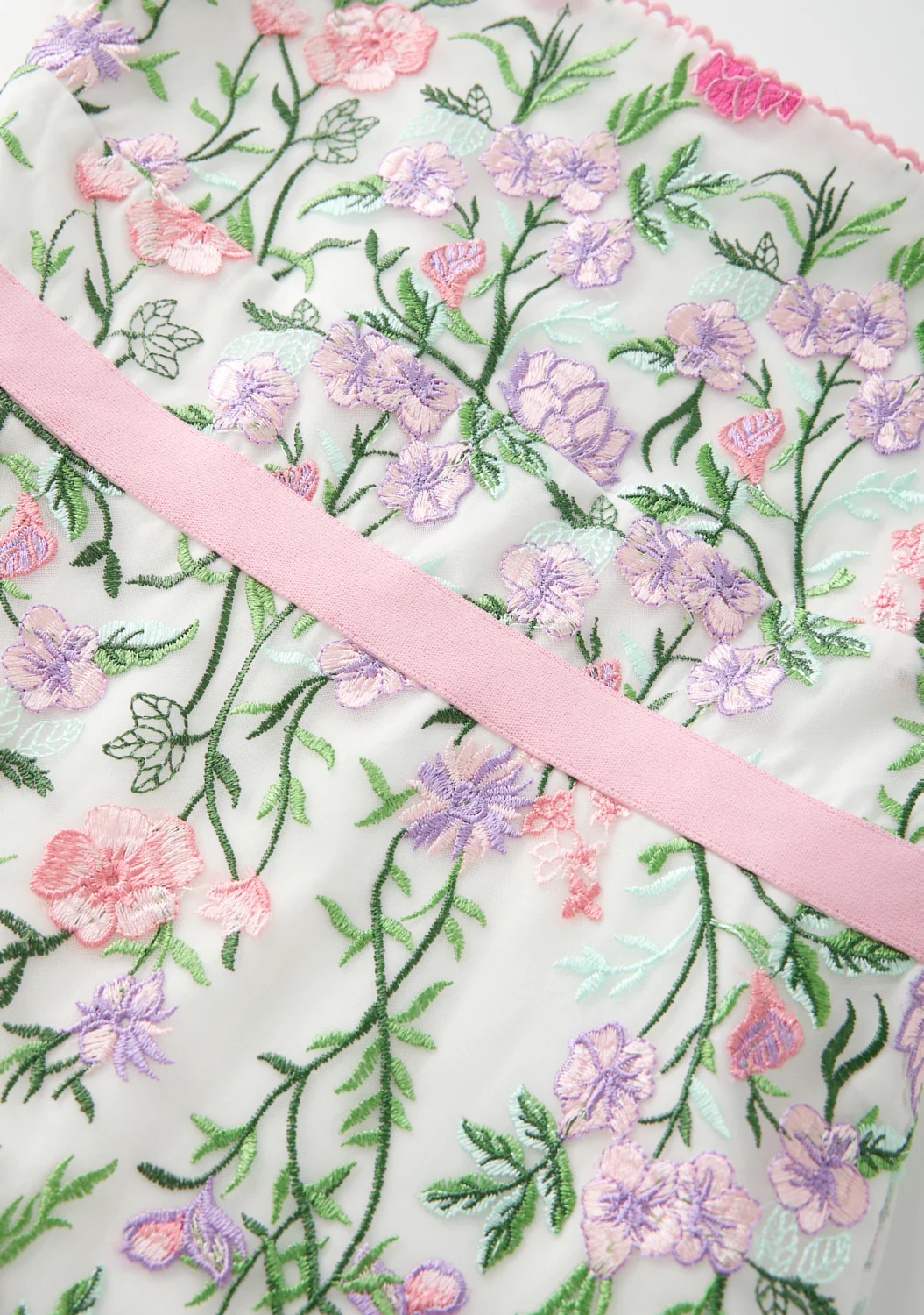 Clara Embroidered Mini Dress - Image 6