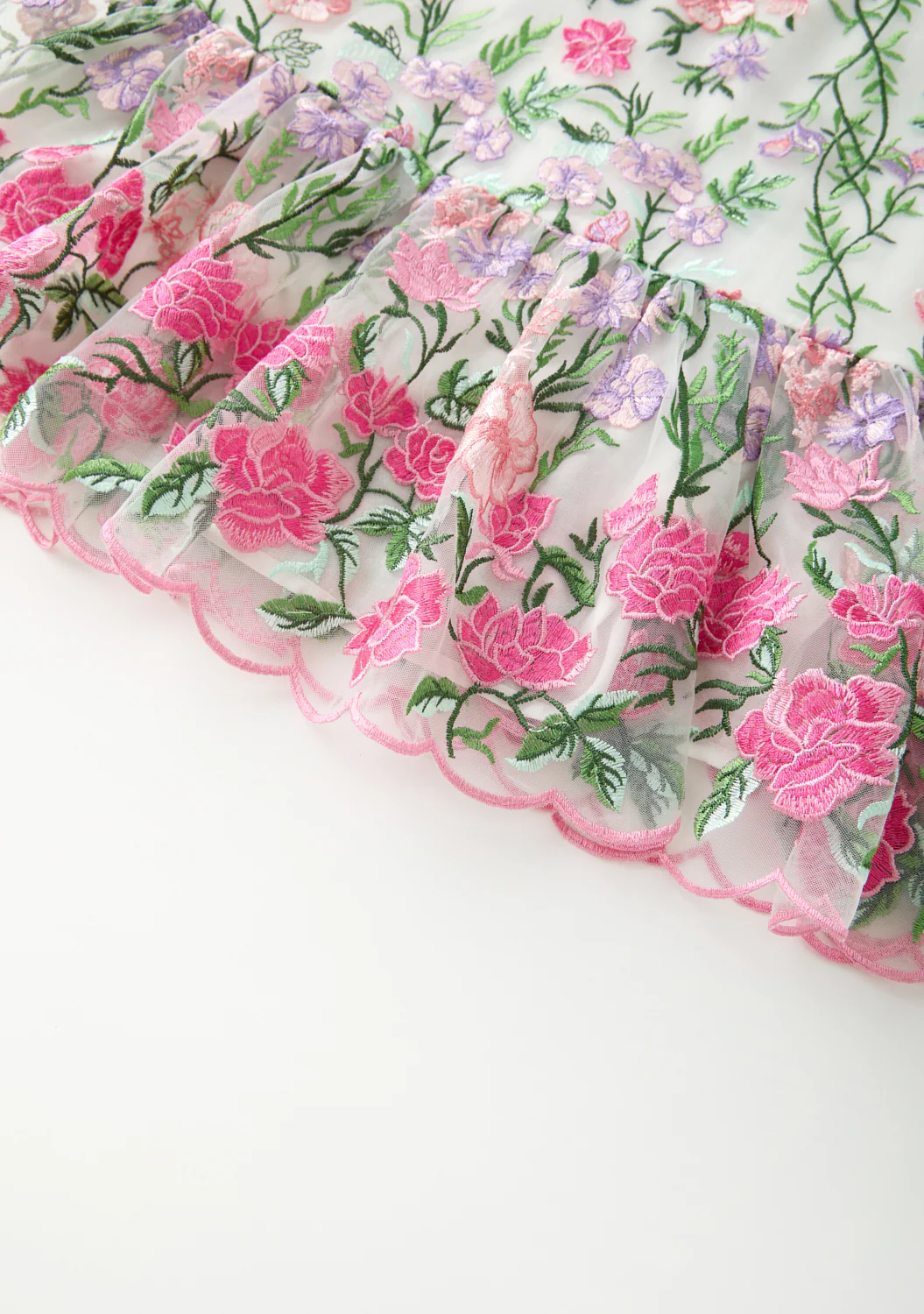 Clara Embroidered Mini Dress - Image 7