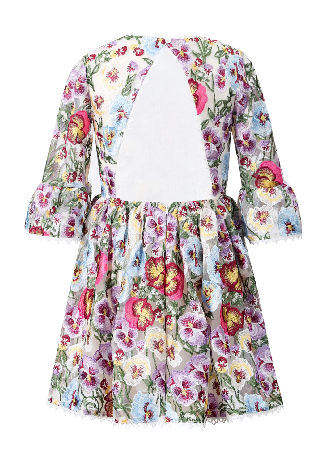 Claudia Embroidered Mini Dress - Image 4