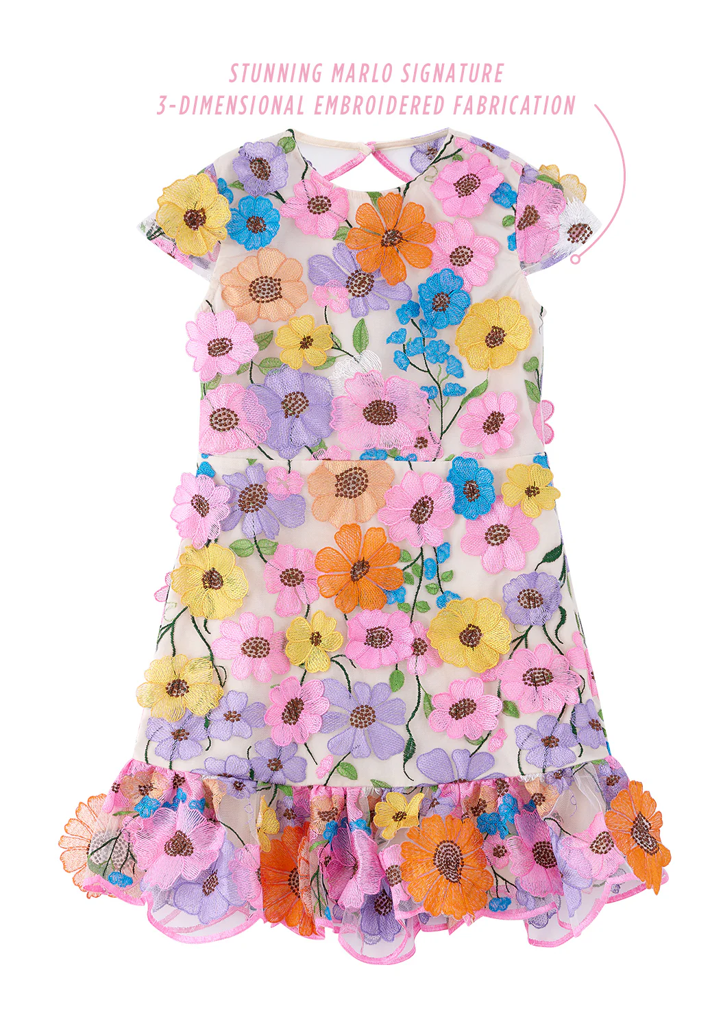 Giselle Embroidered Dress - Image 3