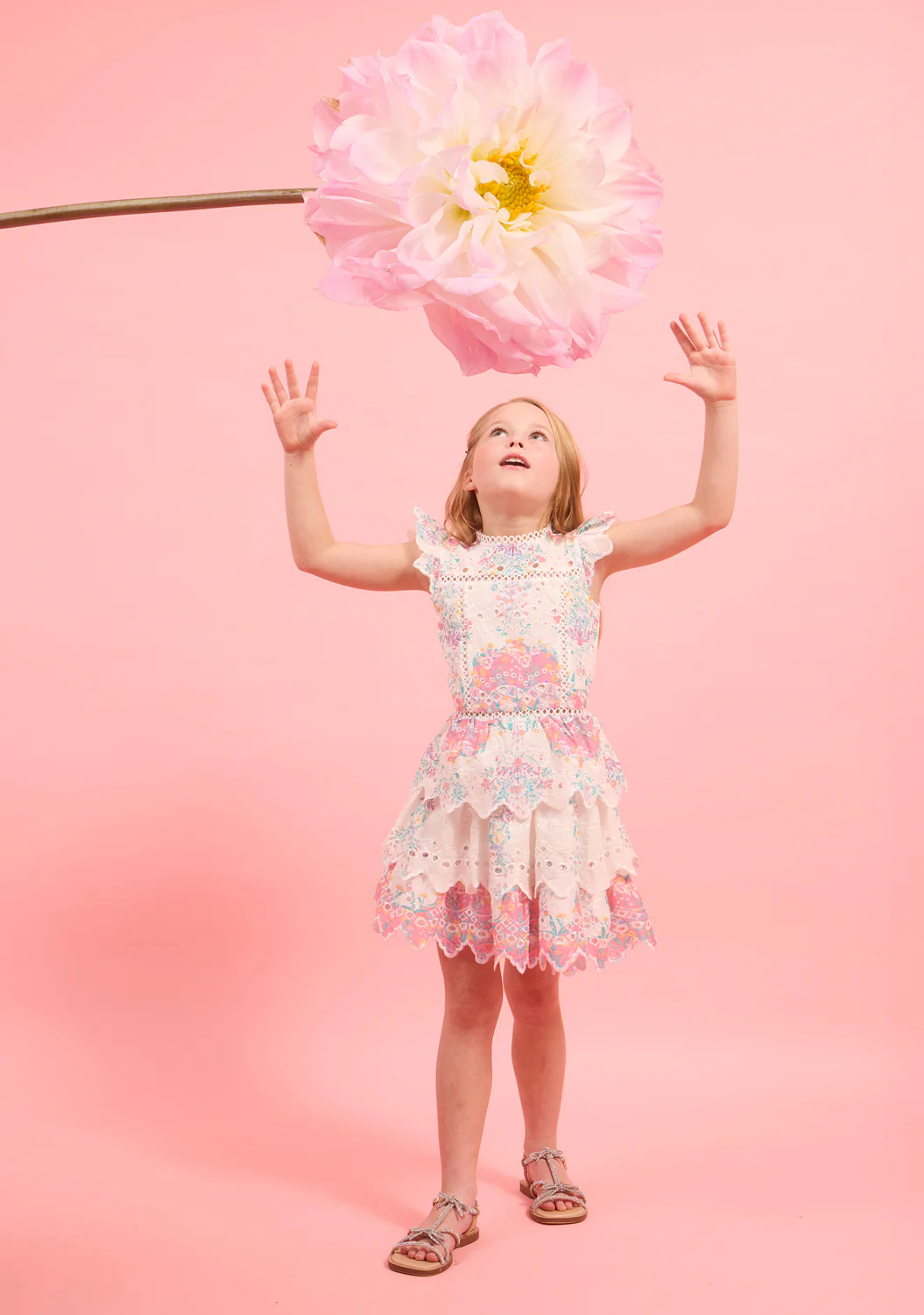 Gracie Embroidered Mini Dress - Image 12