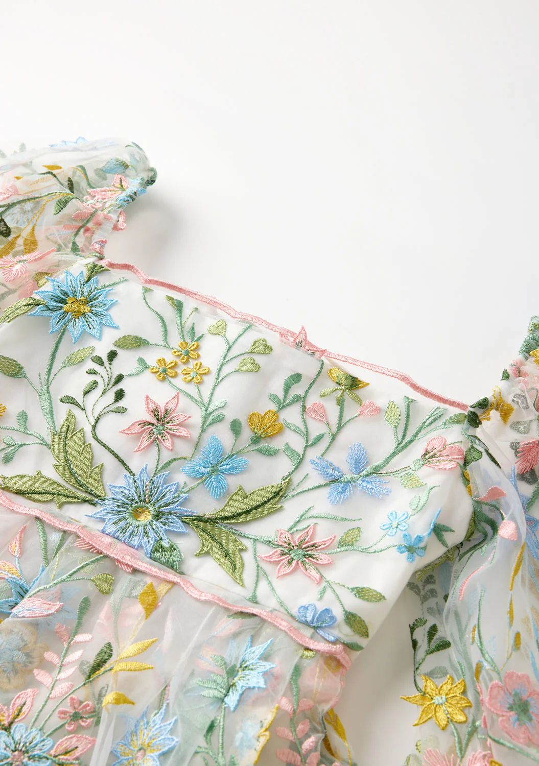 Mila Embroidered Mini Dress - Image 5