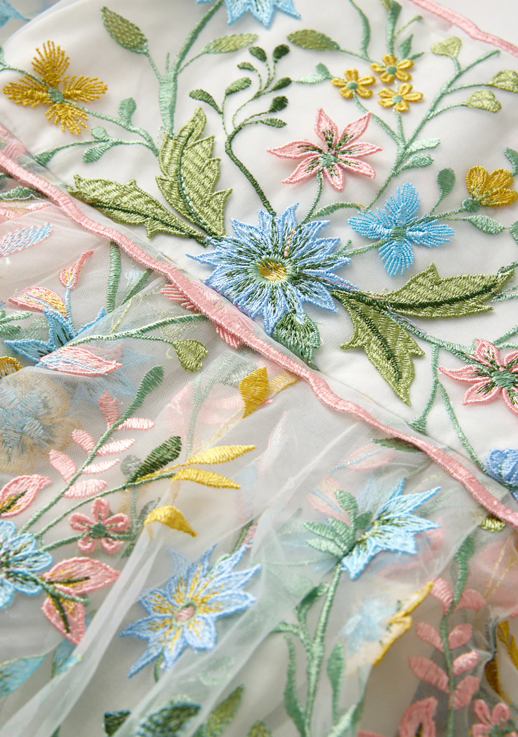 Mila Embroidered Mini Dress - Image 6