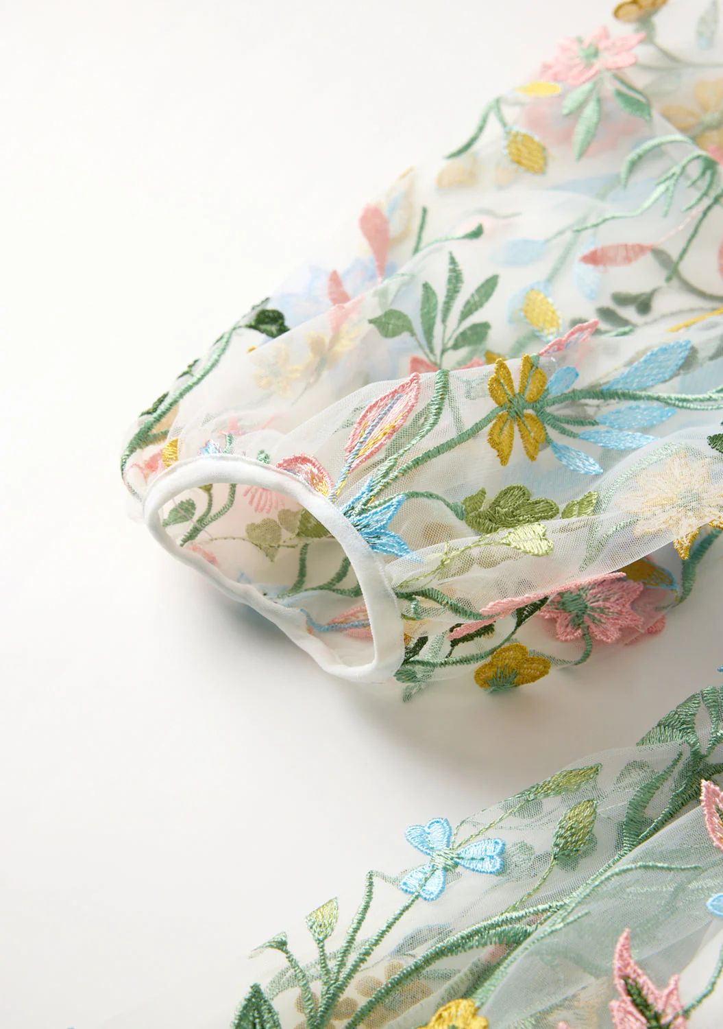 Mila Embroidered Mini Dress - Image 7