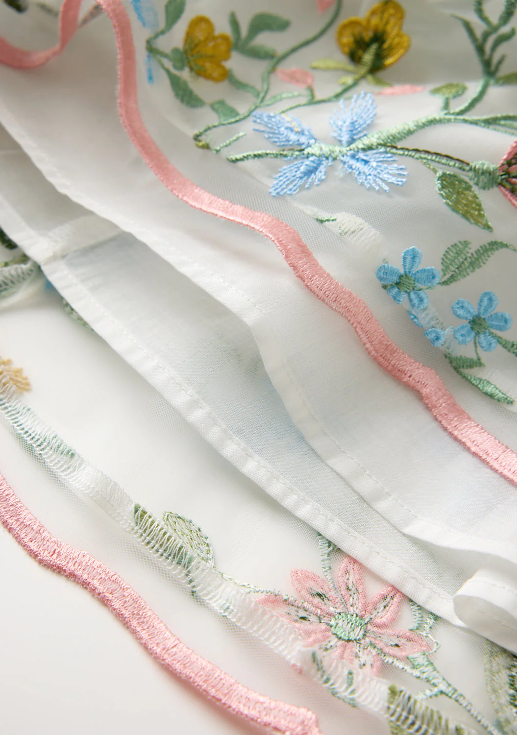 Mila Embroidered Mini Dress - Image 9