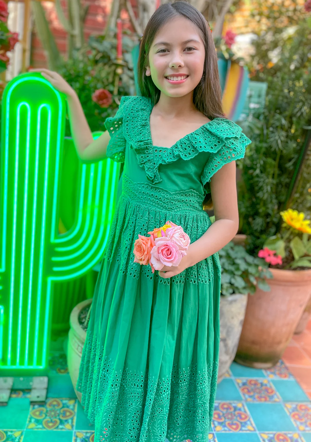 Naomi Embroidered Maxi Dress - Image 8