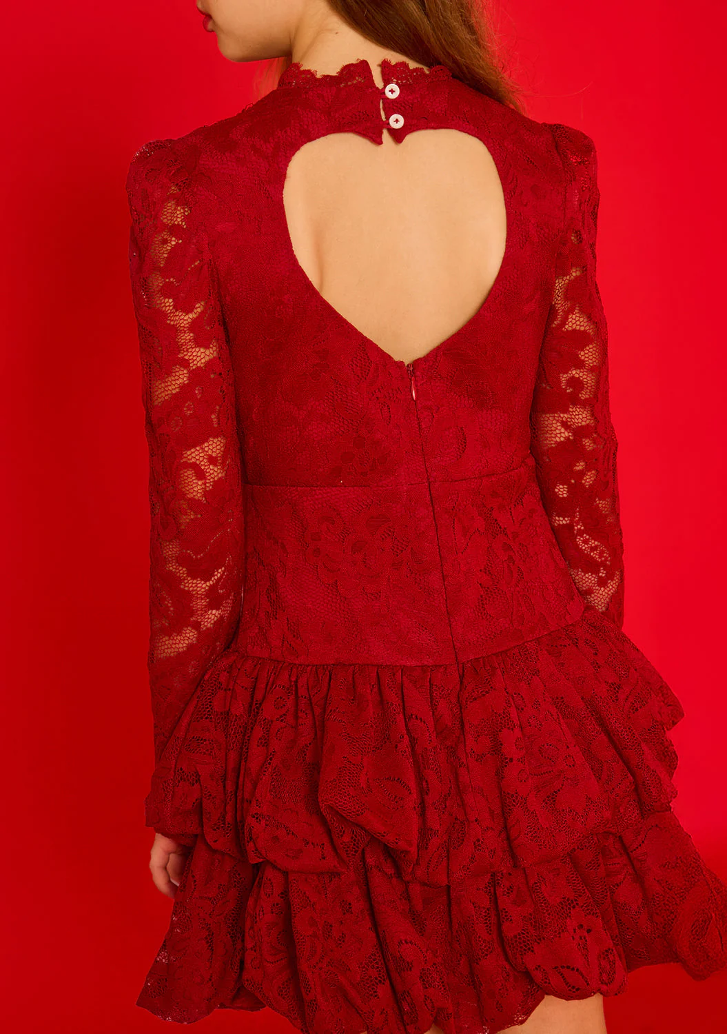 Rosella Lace Sleeve Mini Dress - Image 3