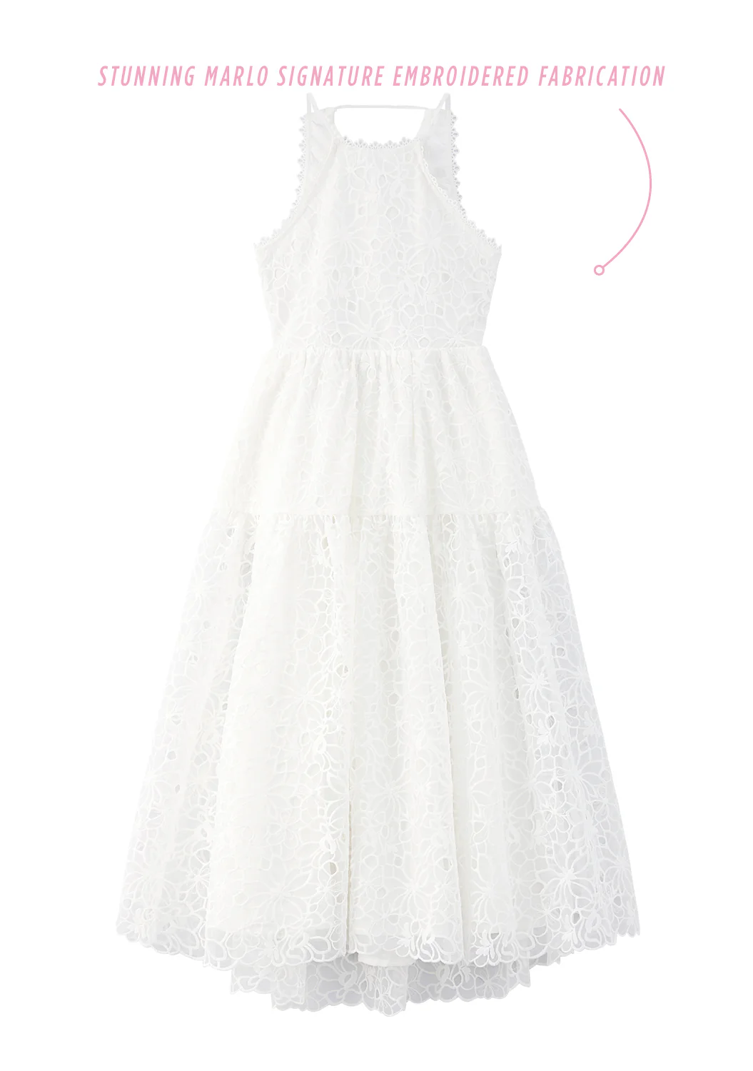 Sadie Embroidered Maxi Dress - Image 3