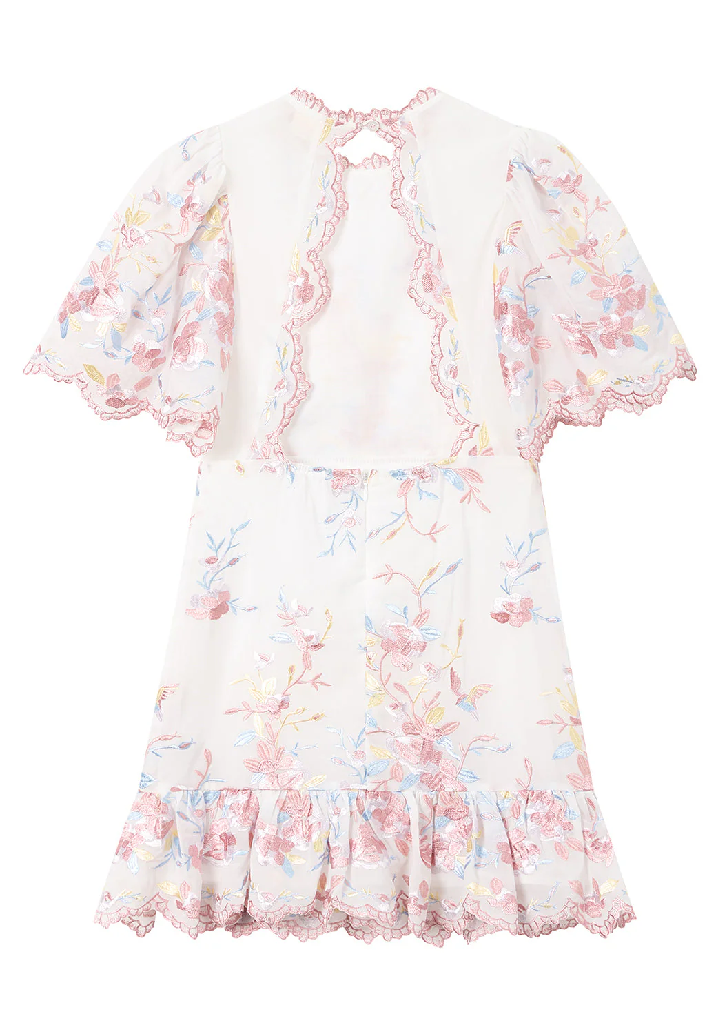 Scarlett Embroidered Mini Dress - Image 4