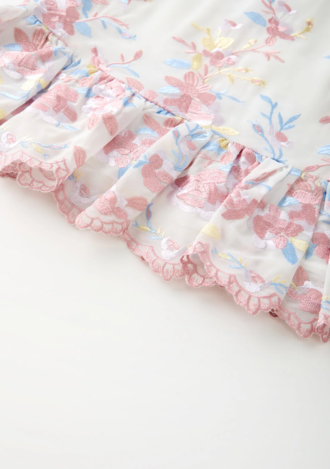 Scarlett Embroidered Mini Dress - Image 7