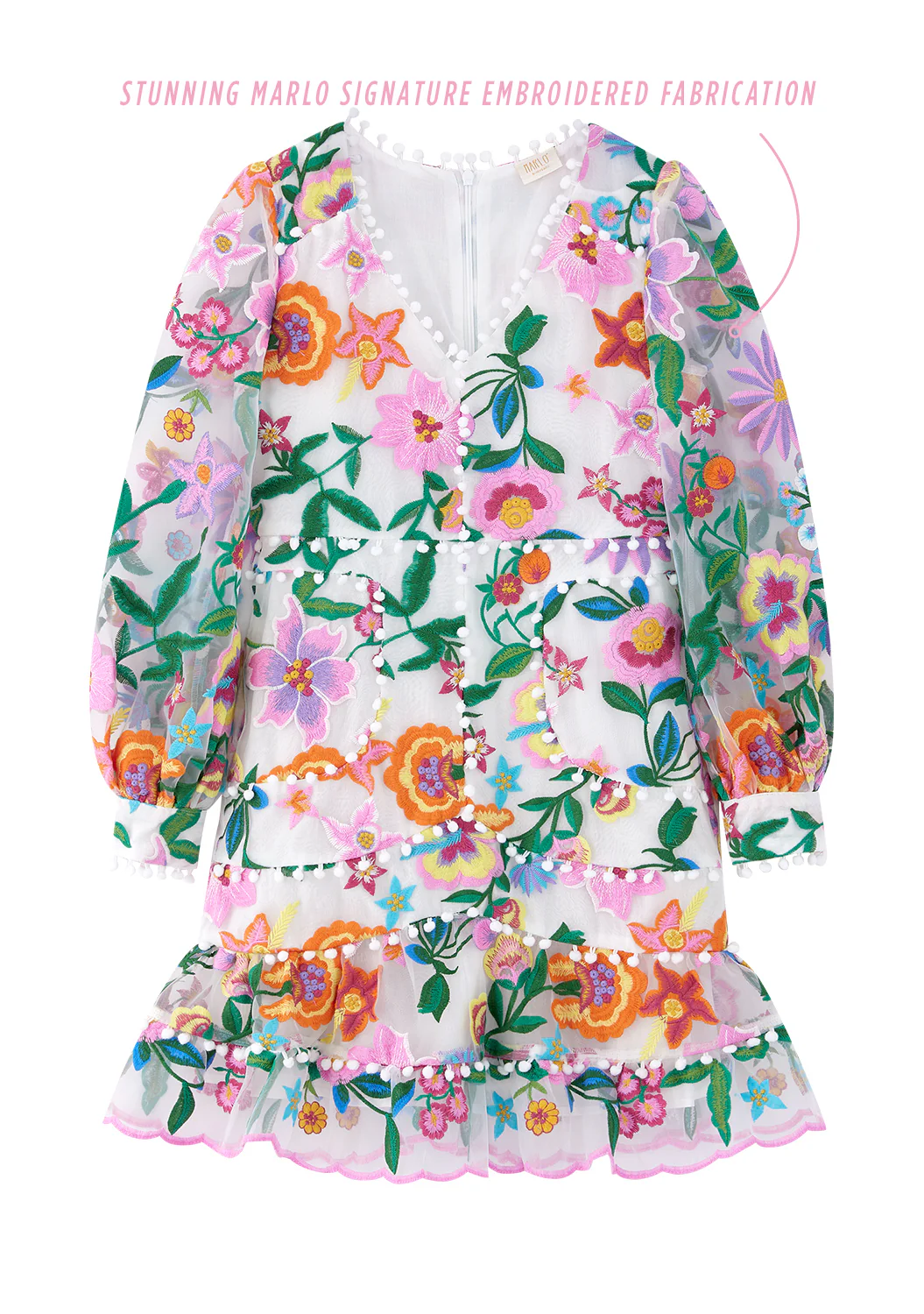 Stella Embroidered Dress - Image 3