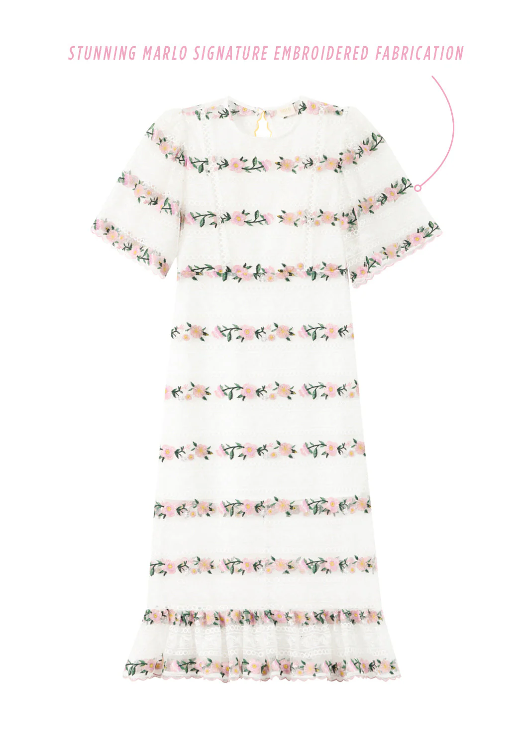 Victoria Embroidered Maxi Dress - Image 3